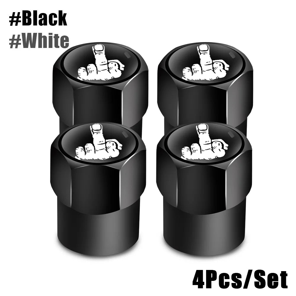 AUTCOAT 4Pcs/Set Tire Valve Caps
