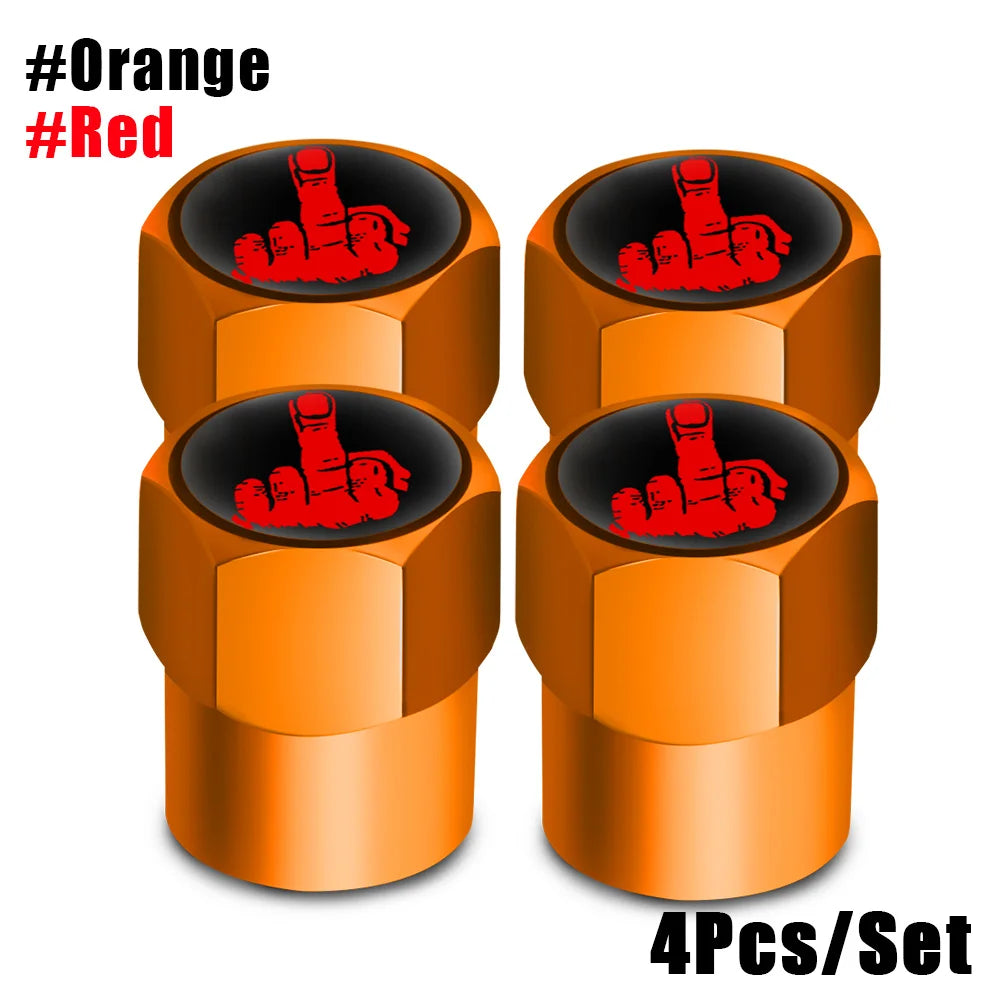 AUTCOAT 4Pcs/Set Tire Valve Caps