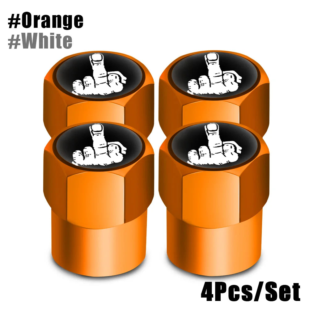AUTCOAT 4Pcs/Set Tire Valve Caps