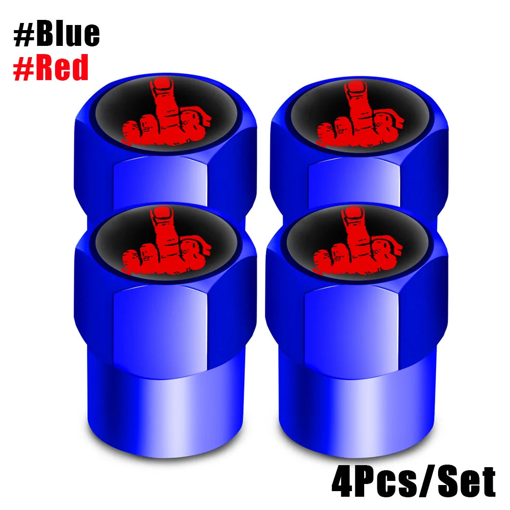 AUTCOAT 4Pcs/Set Tire Valve Caps