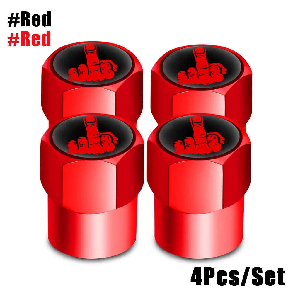 AUTCOAT 4Pcs/Set Tire Valve Caps