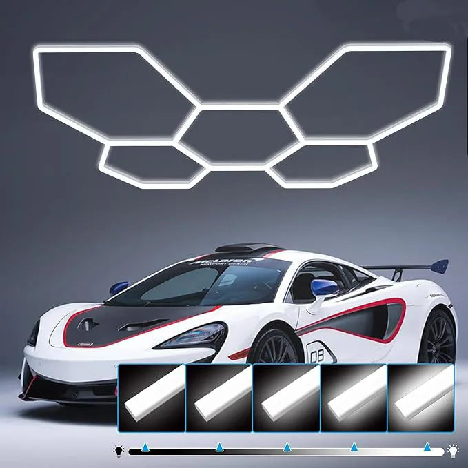 8-Grid Hexagon LED Garage Lights