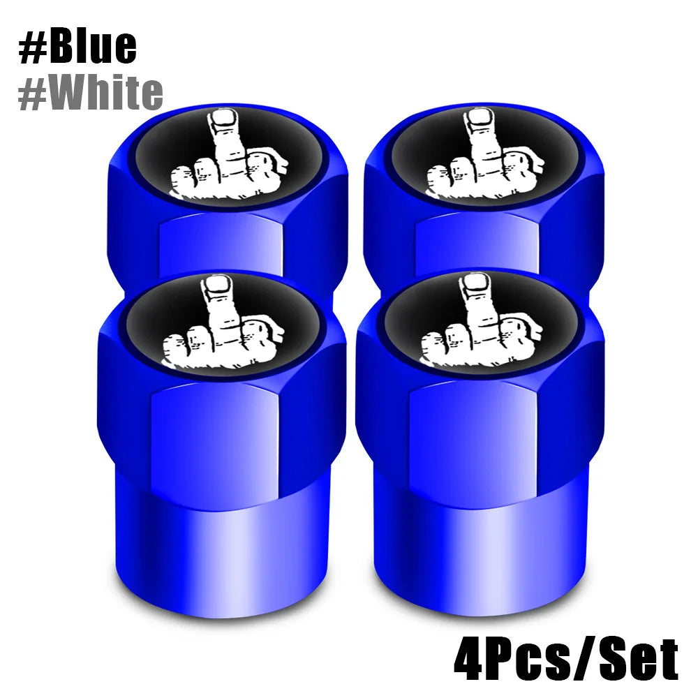 AUTCOAT 4Pcs/Set Tire Valve Caps