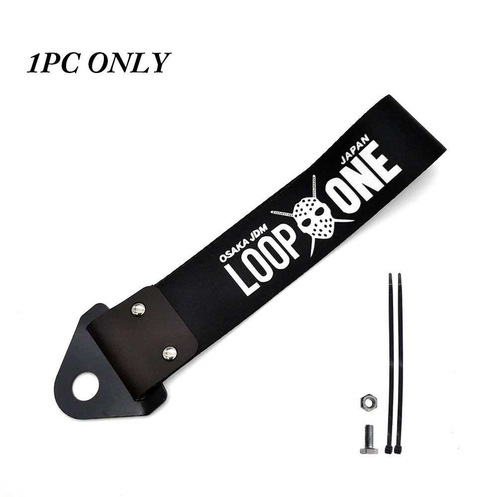 JDM Culture Car Color Pendant Tow Strap