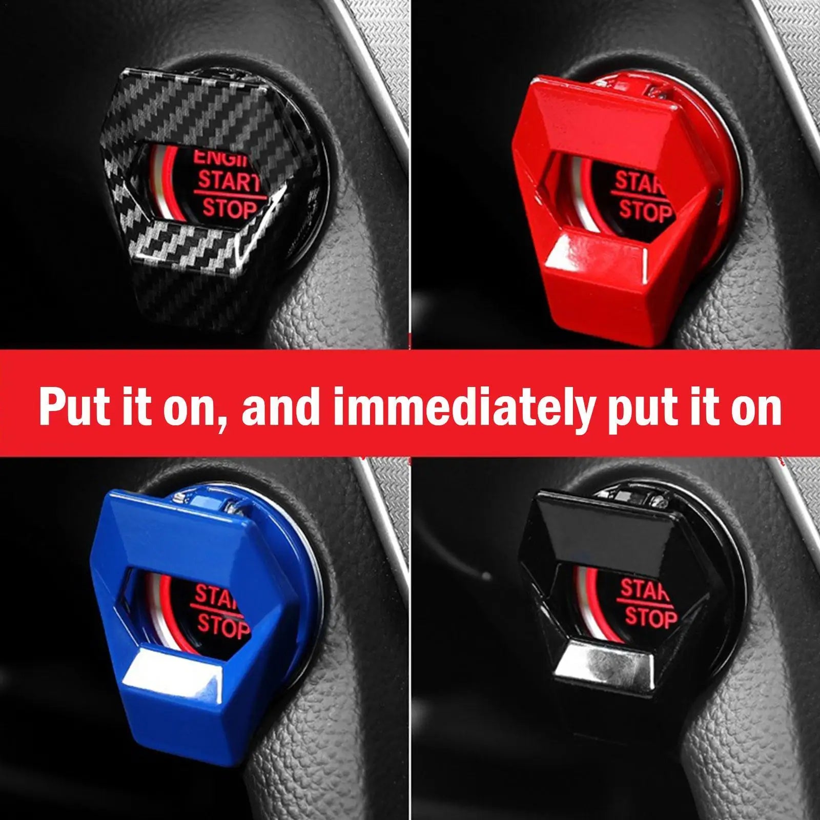 Car Interior One-Key Start Ignition