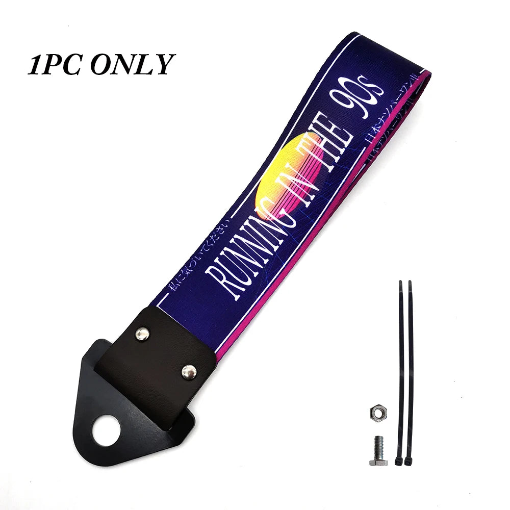 JDM Culture Car Color Pendant Tow Strap