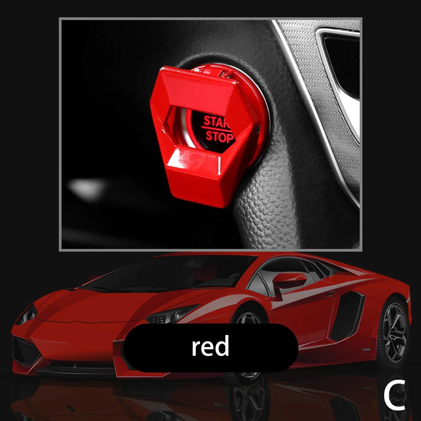 Car Interior One-Key Start Ignition