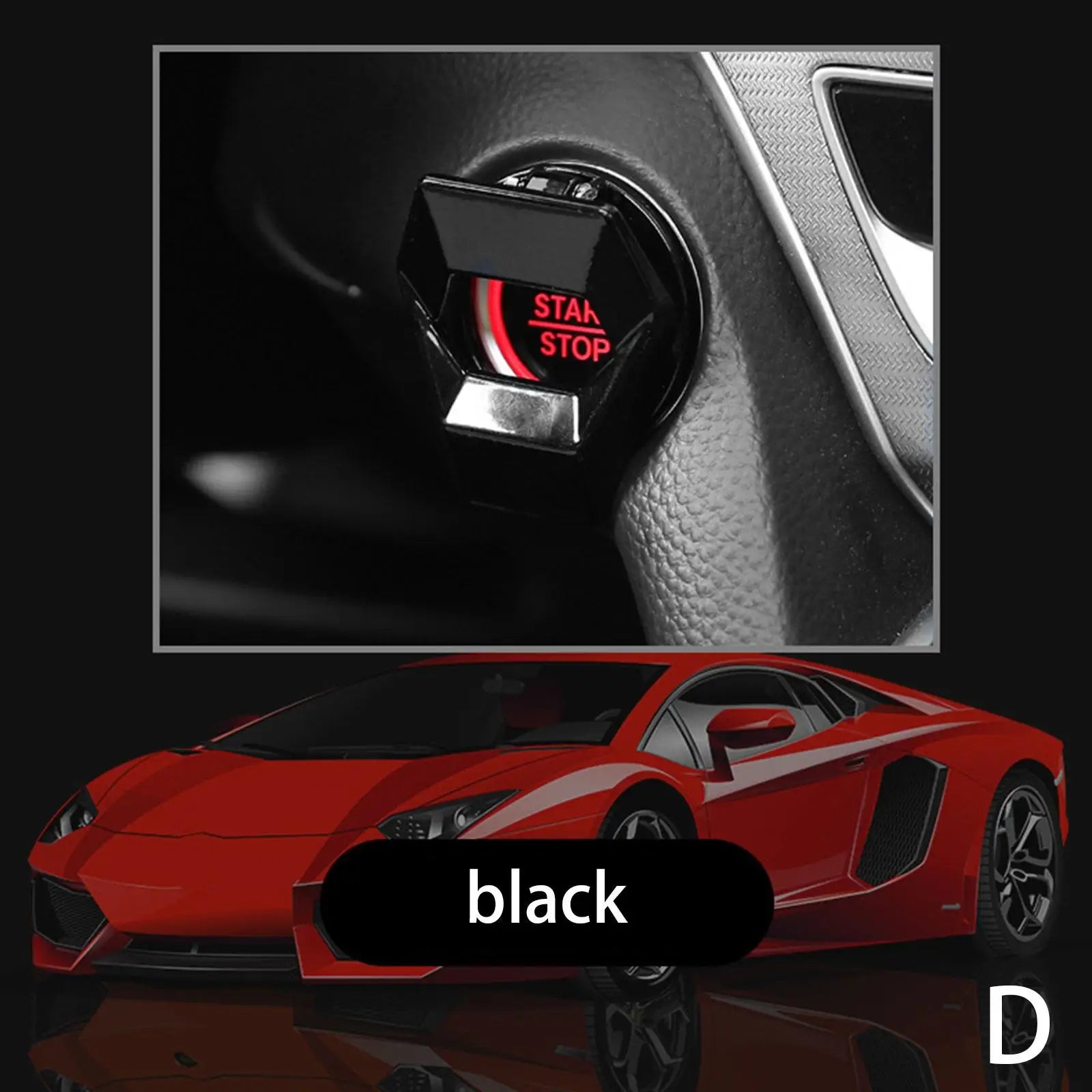 Car Interior One-Key Start Ignition