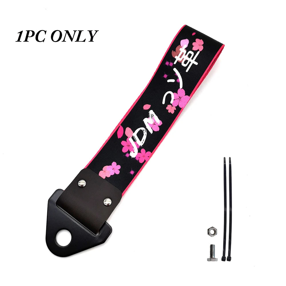 JDM Culture Car Color Pendant Tow Strap