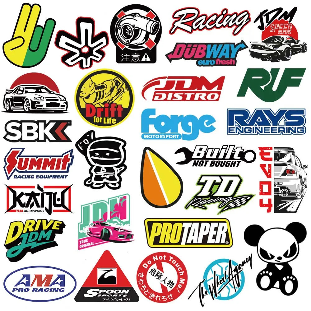 10/20/50/100pcs Cool JDM Stickers