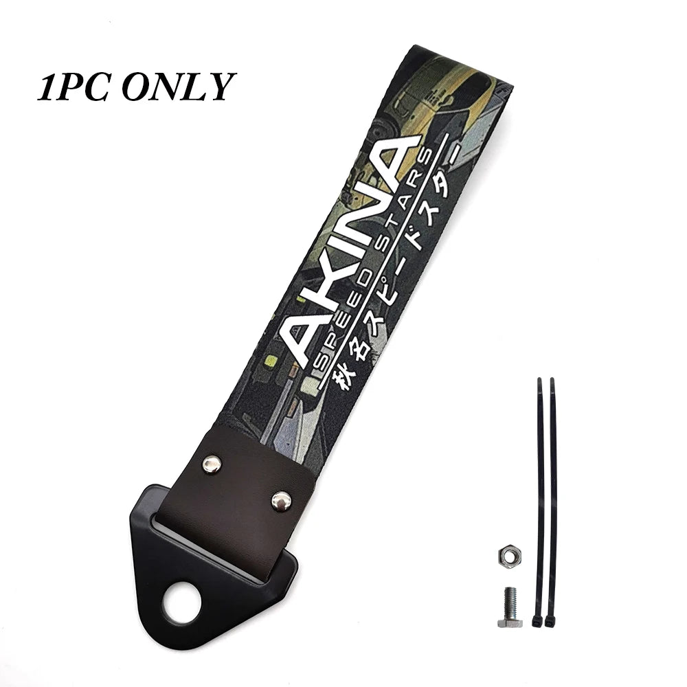 JDM Culture Car Color Pendant Tow Strap