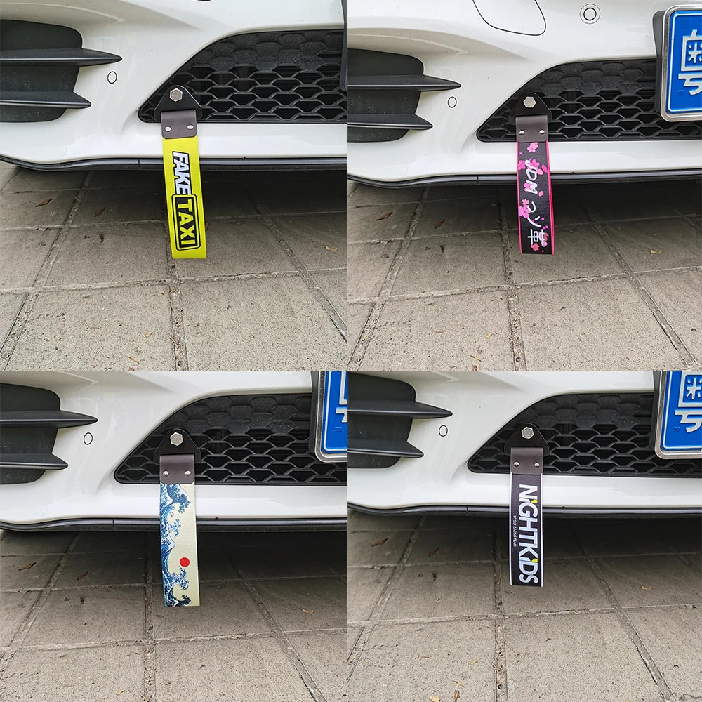 JDM Culture Car Color Pendant Tow Strap
