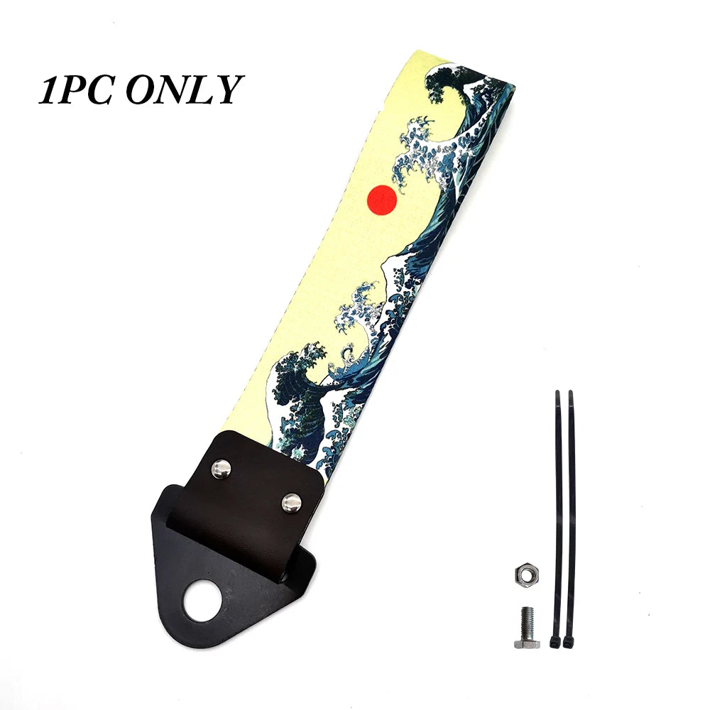 JDM Culture Car Color Pendant Tow Strap