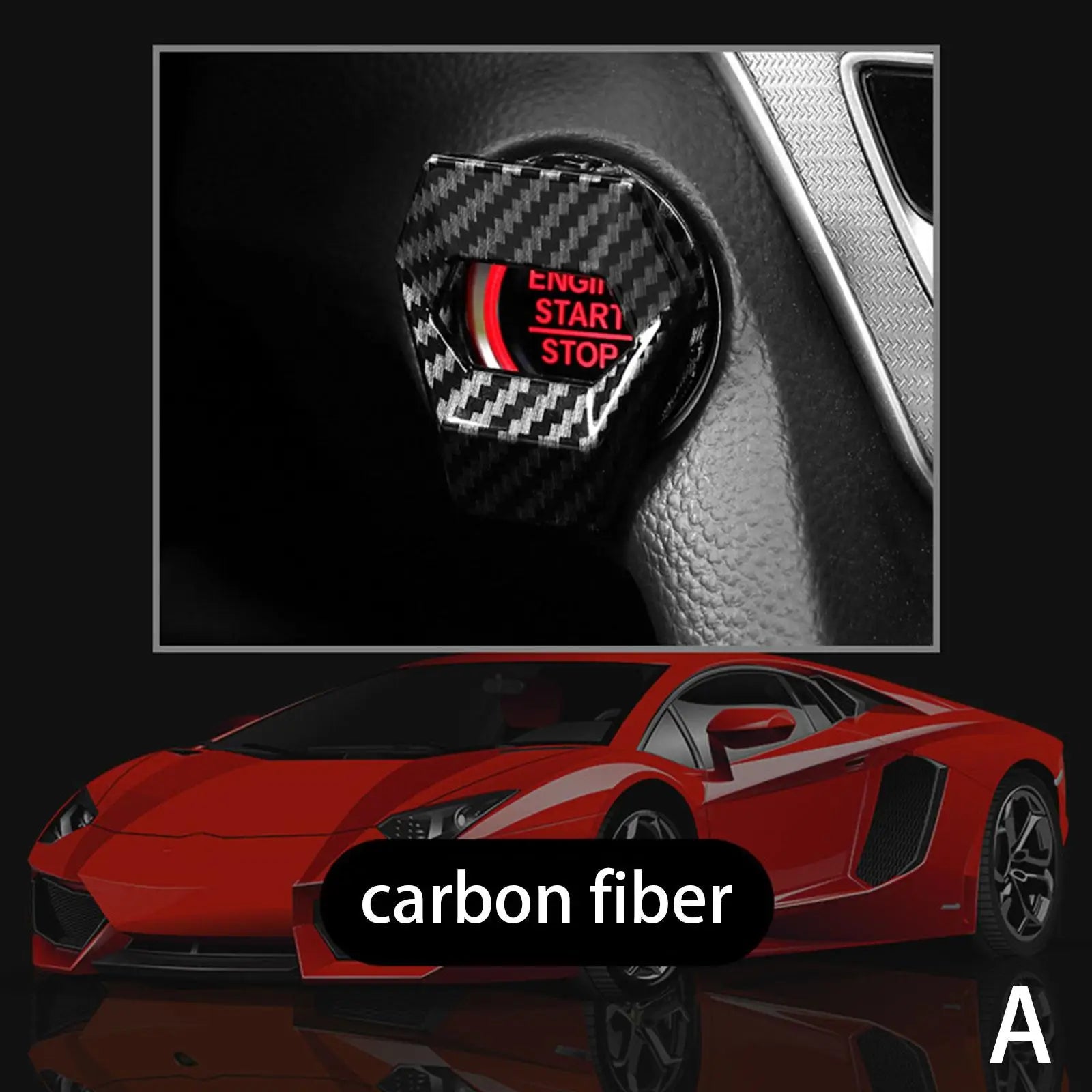 Car Interior One-Key Start Ignition